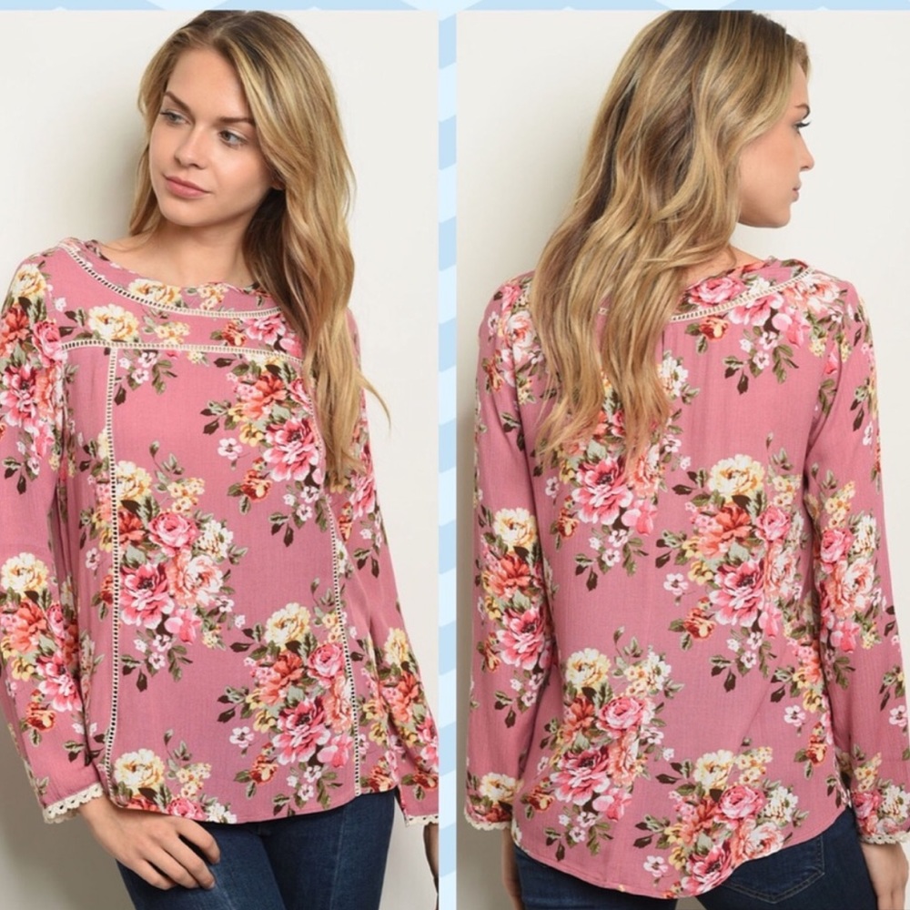 ☕️Floral Long Sleeve Top 🌟